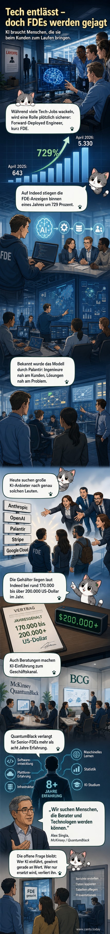 Ein Technologie-Ingenieur analysiert KI-Daten auf einem großen Bildschirm, um Geschäftsprozesse zu optimieren.