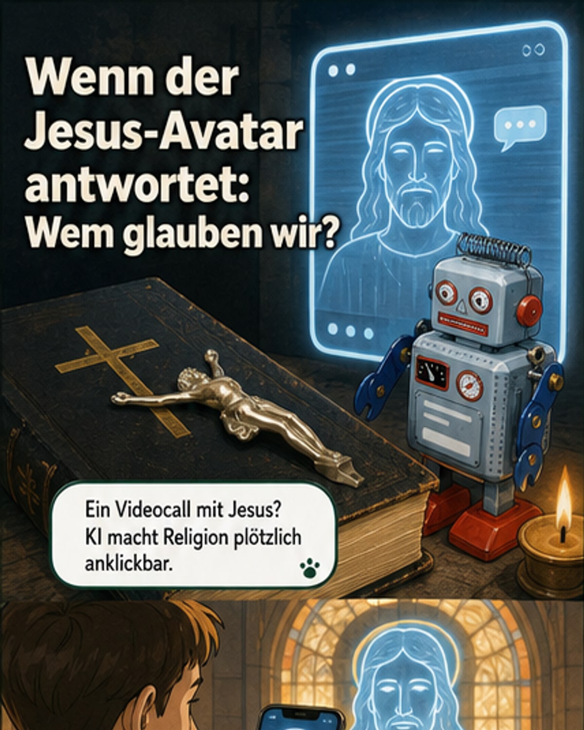 KI lässt Jesus sprechen – die Kirche warnt