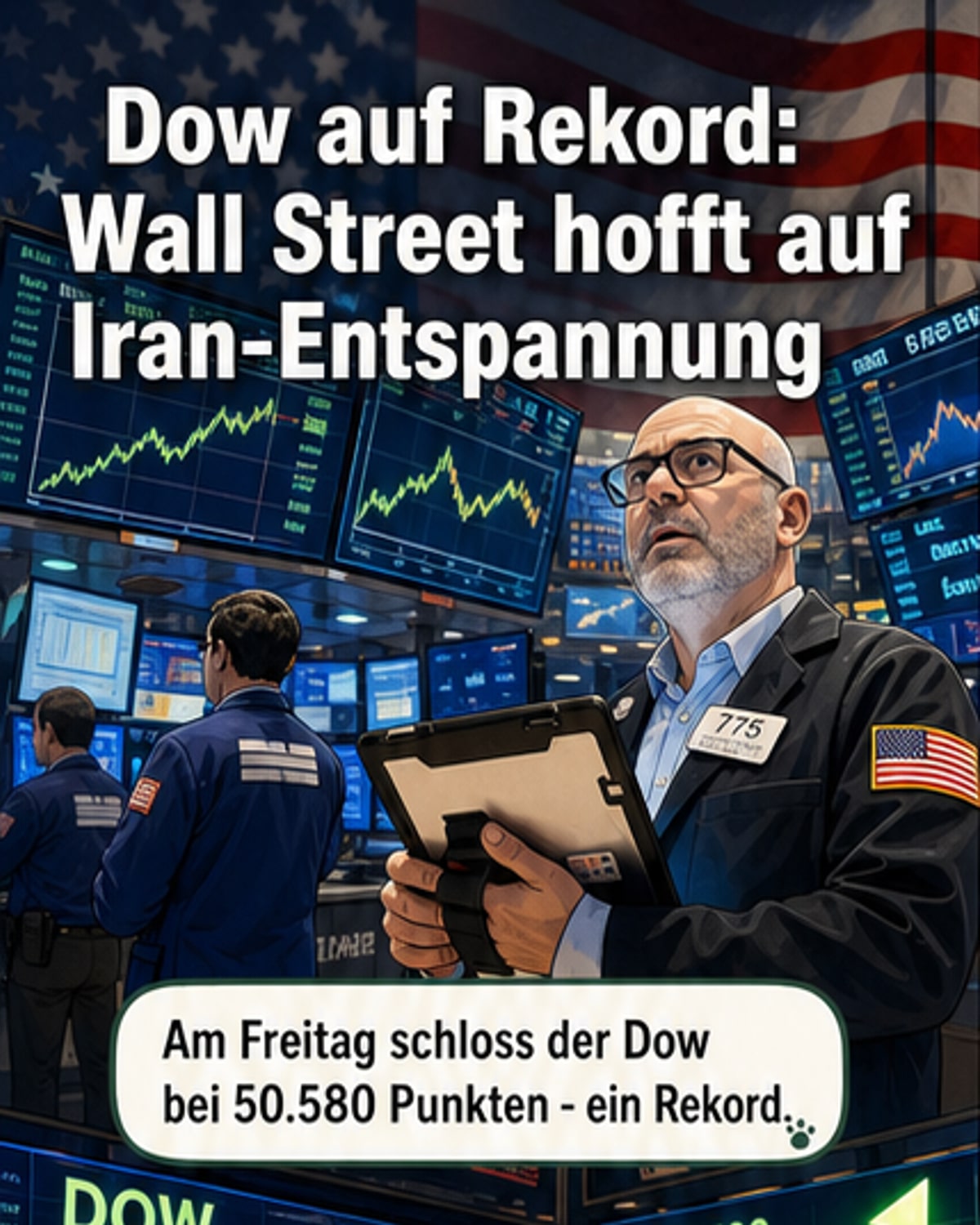 Dow erreicht neues Rekordhoch