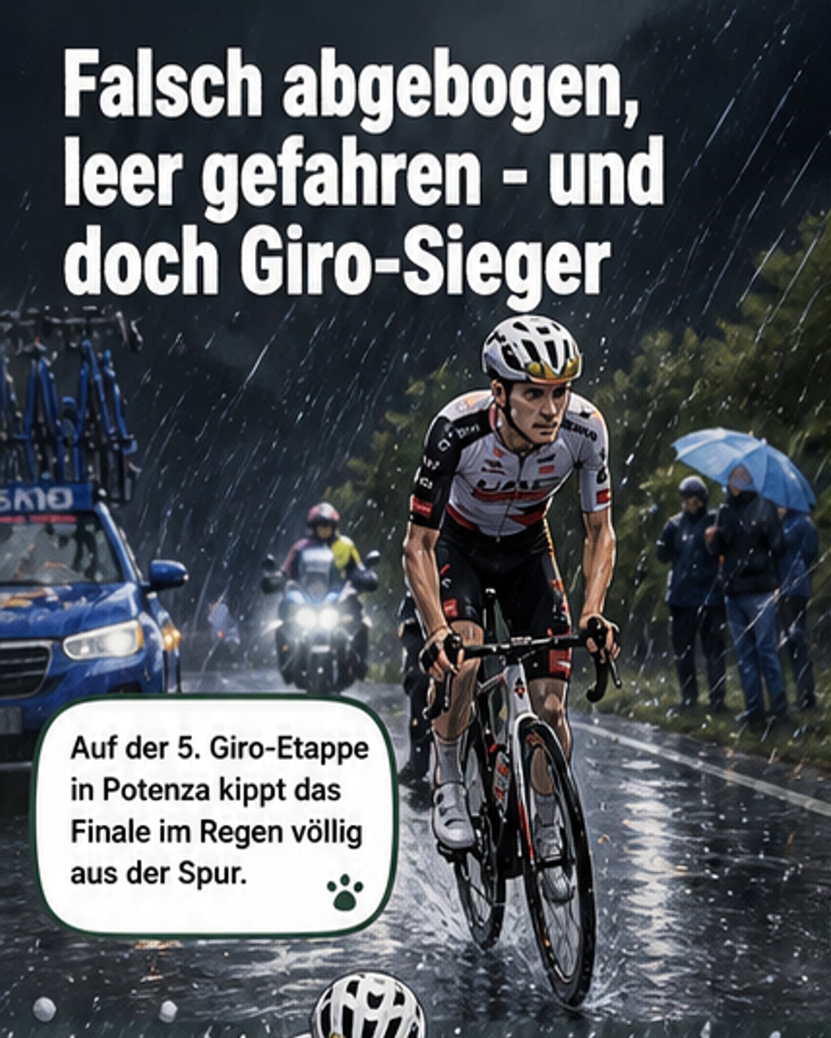 Giro-Sieg nach falscher Abbiegung
