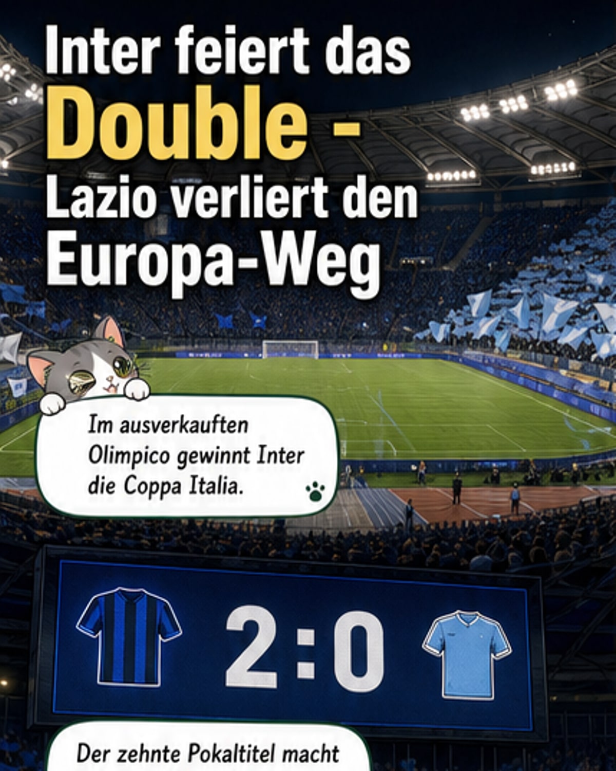 Inter Mailand holt Pokal-Double