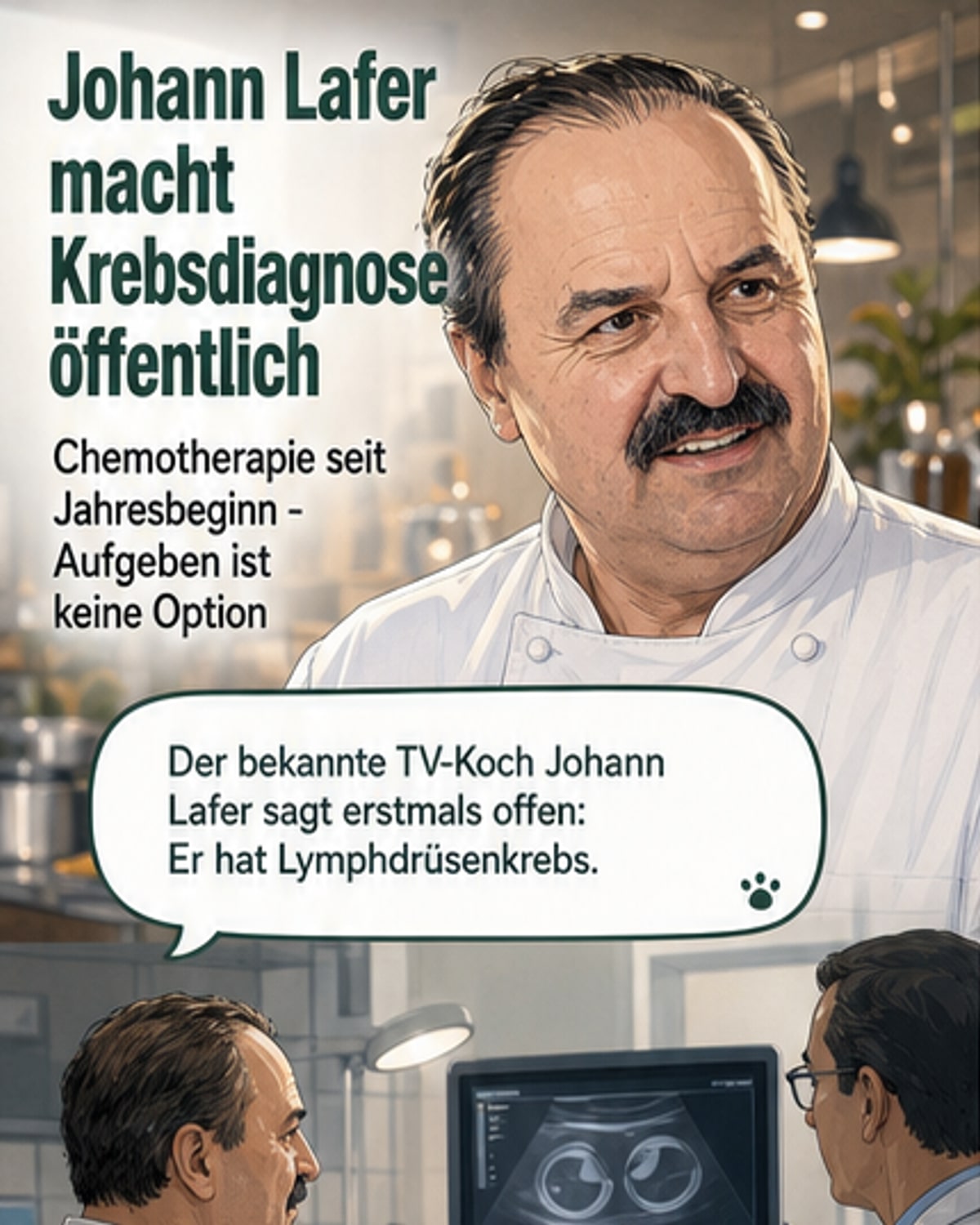 Lafer kämpft gegen Lymphdrüsenkrebs