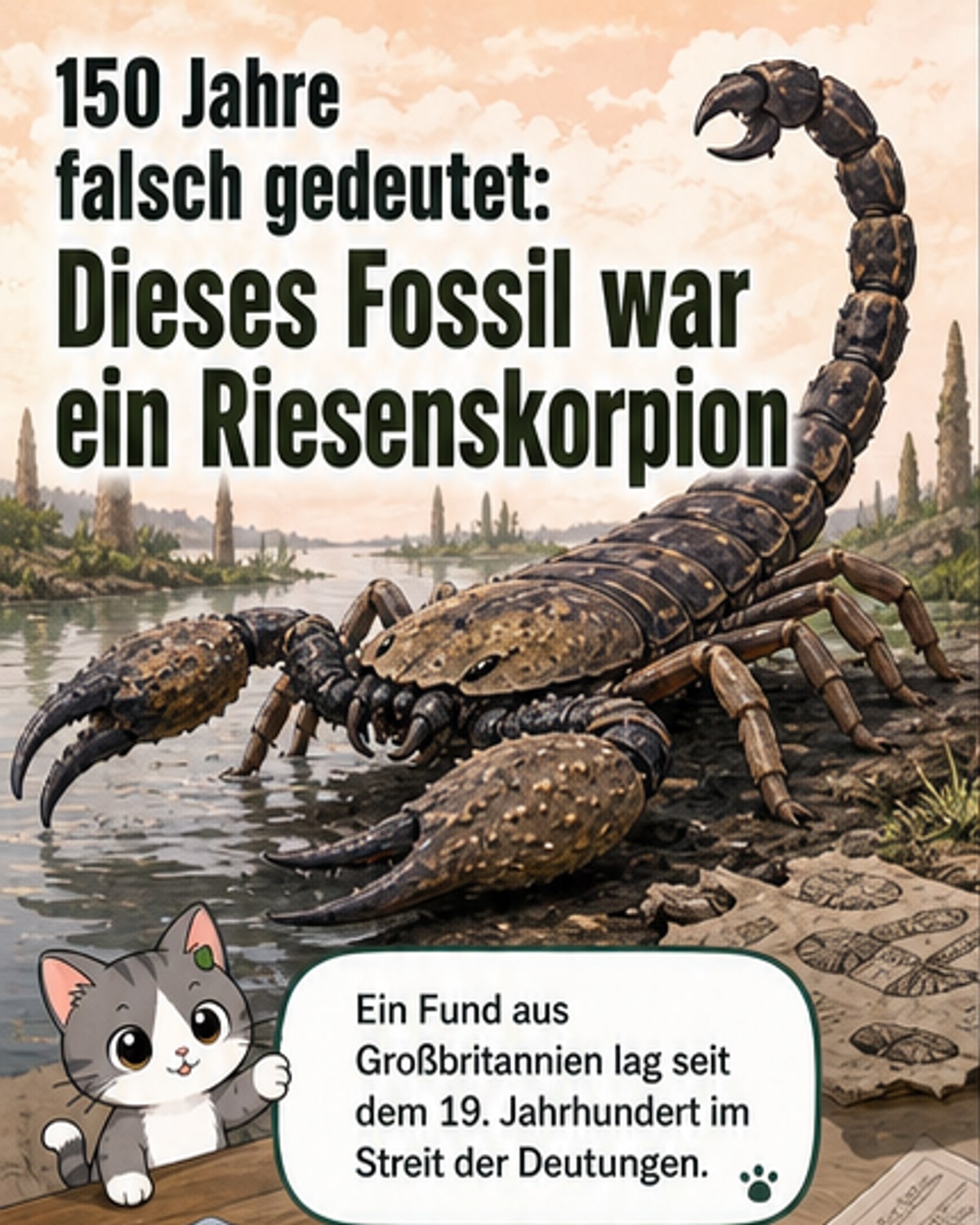 150 Jahre altes Fossil: Riesenskorpion enttarnt