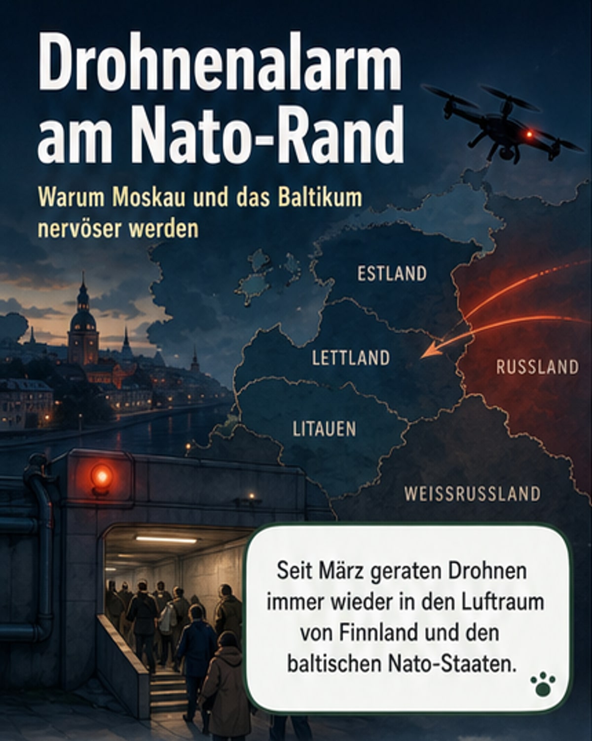 Drohnenalarm im Baltikum