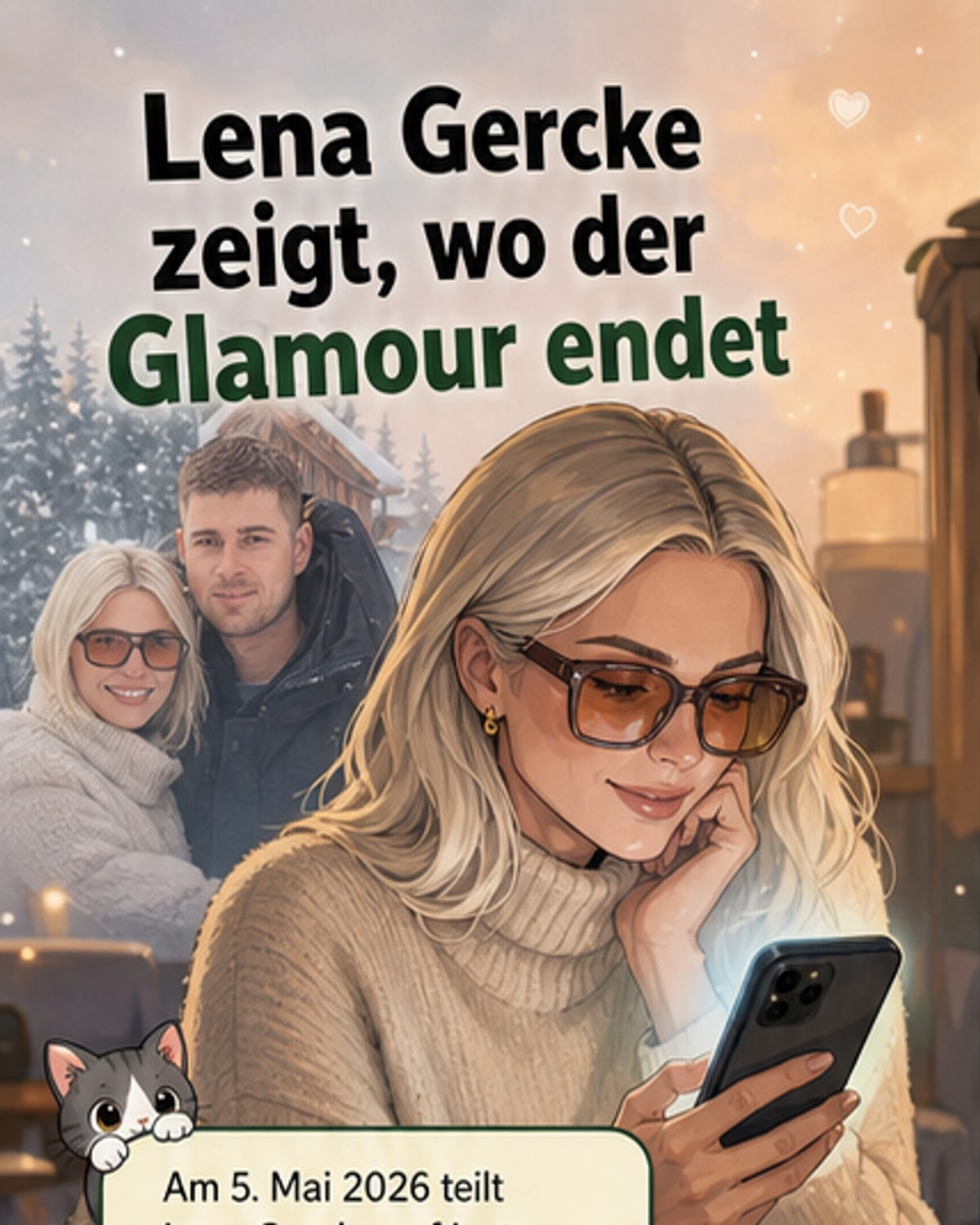 Lena Gercke teilt private Chat-Momente