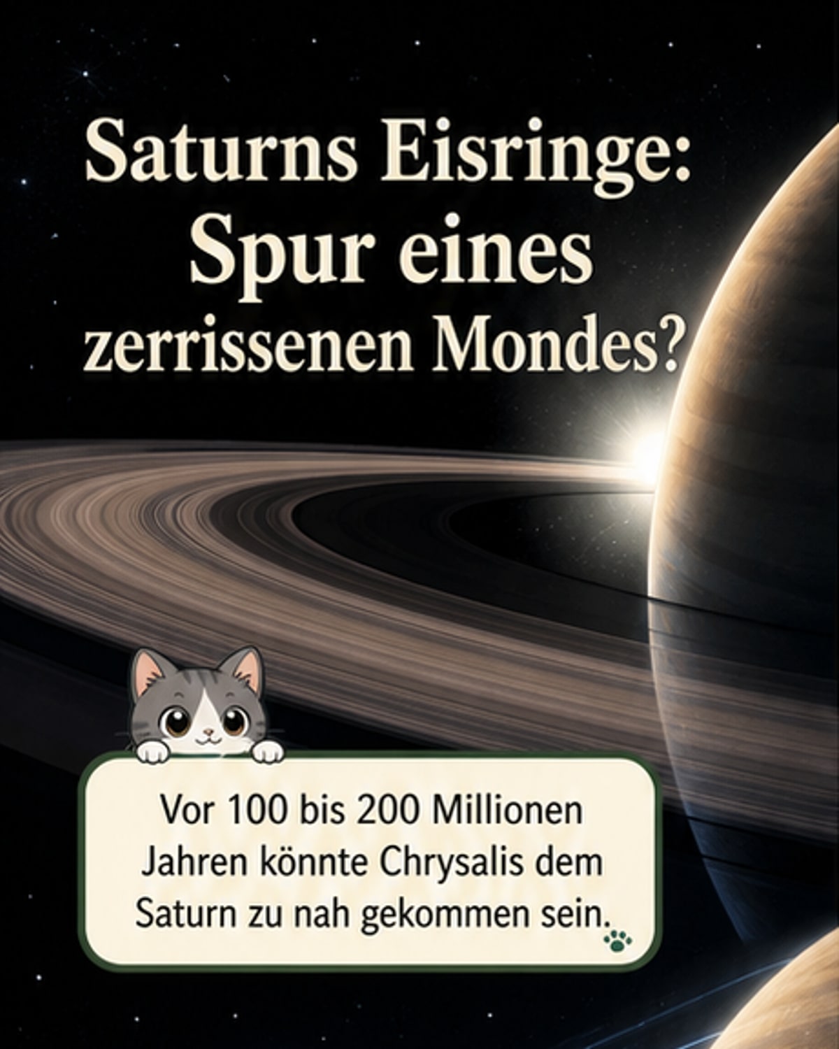 Warum die Saturnringe fast nur aus Eis bestehen