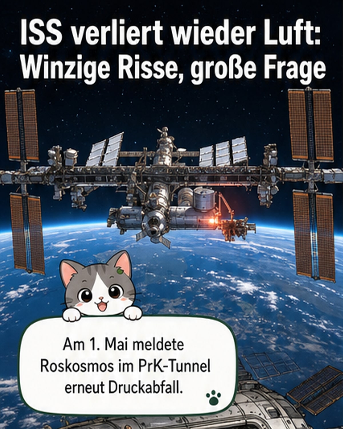 Erneutes Leck an der ISS entdeckt
