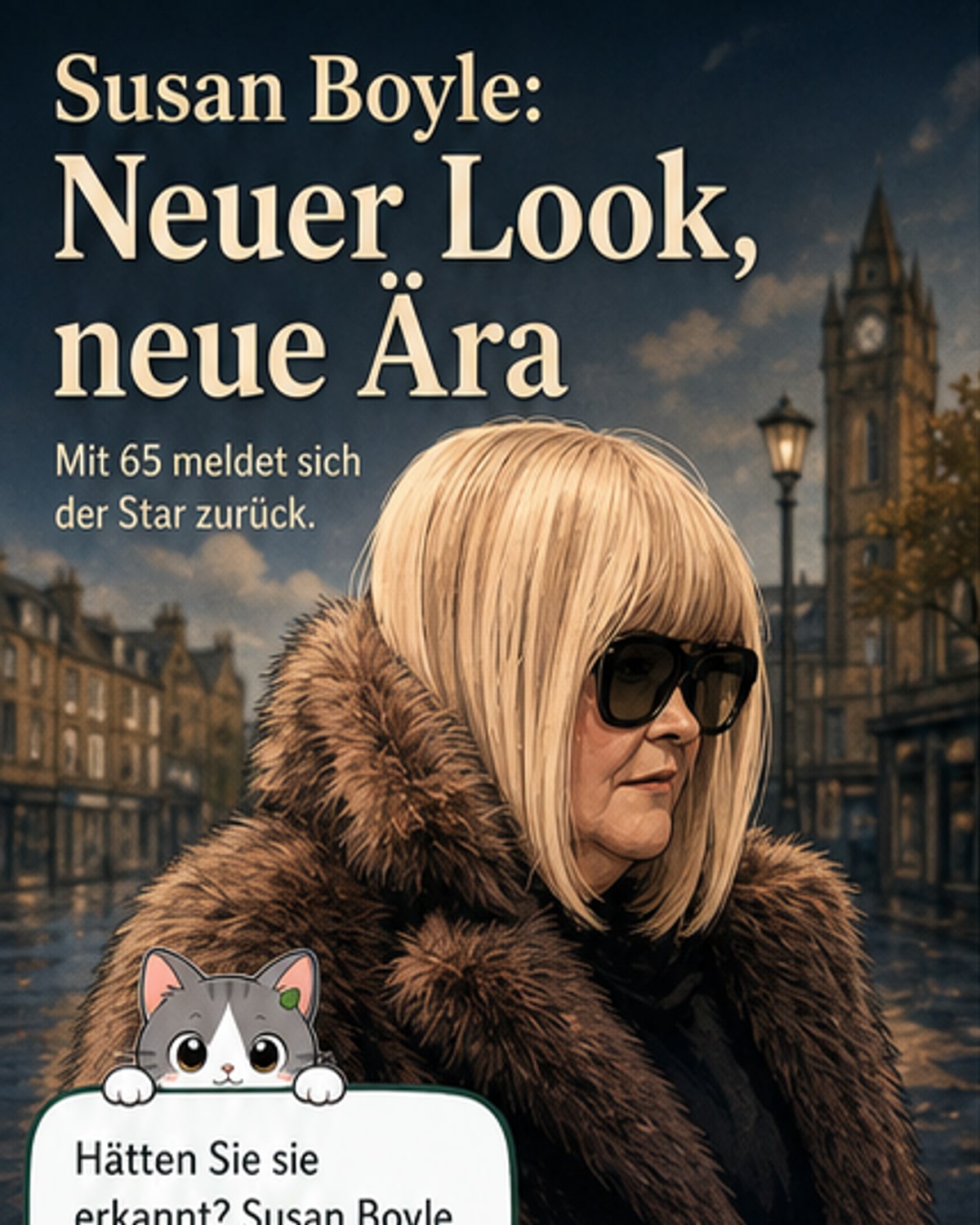 Susan Boyle kehrt mit neuem Look zurück
