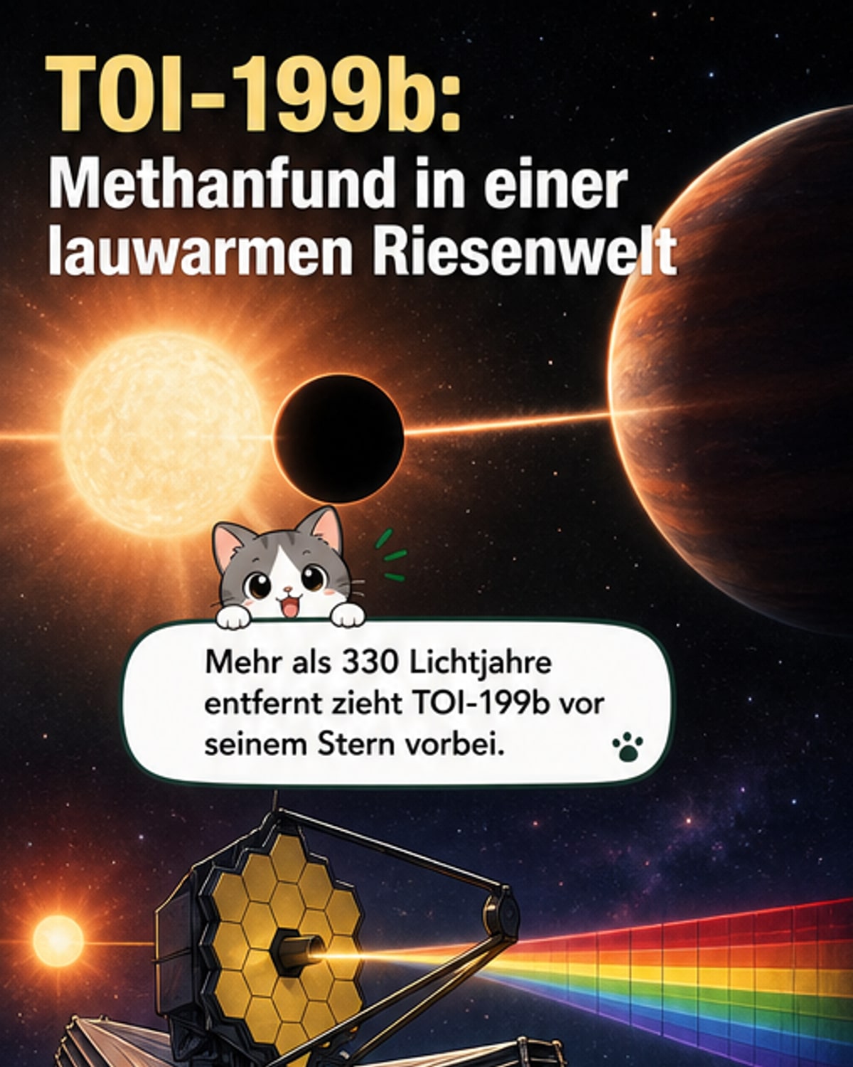 Erster Gasriese mit erdähnlicher Temperatur analysiert