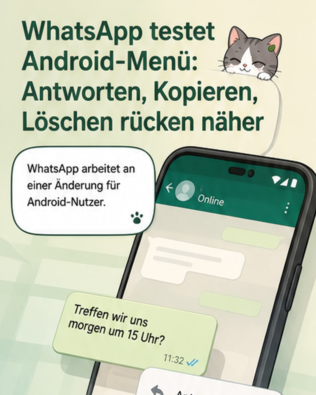 WhatsApp testet neues Menü für Android