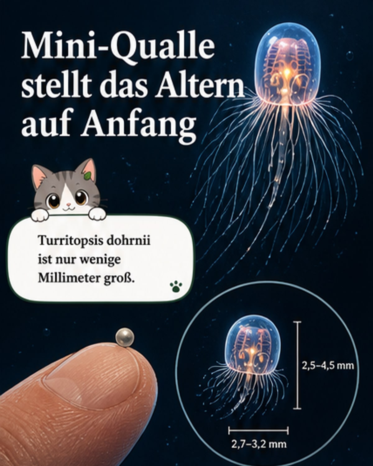 Diese Mini-Qualle kennt den Trick gegen das Altern