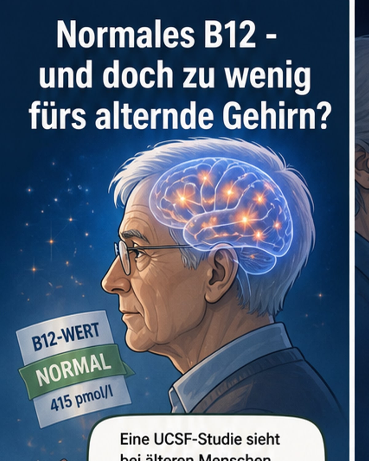 Normales B12 reicht nicht fürs Gehirn?