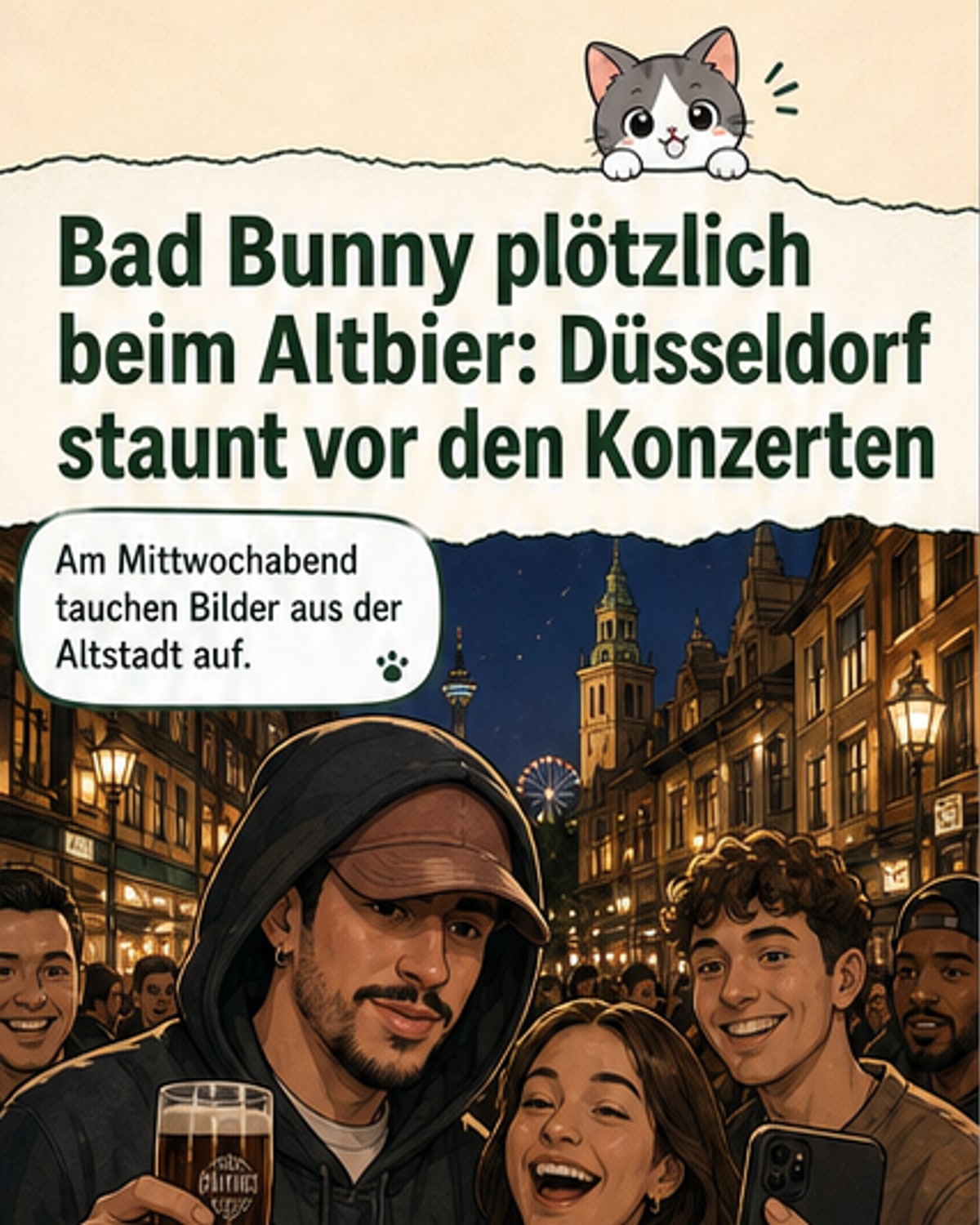 Bad Bunny feiert mit Fans in Düsseldorf