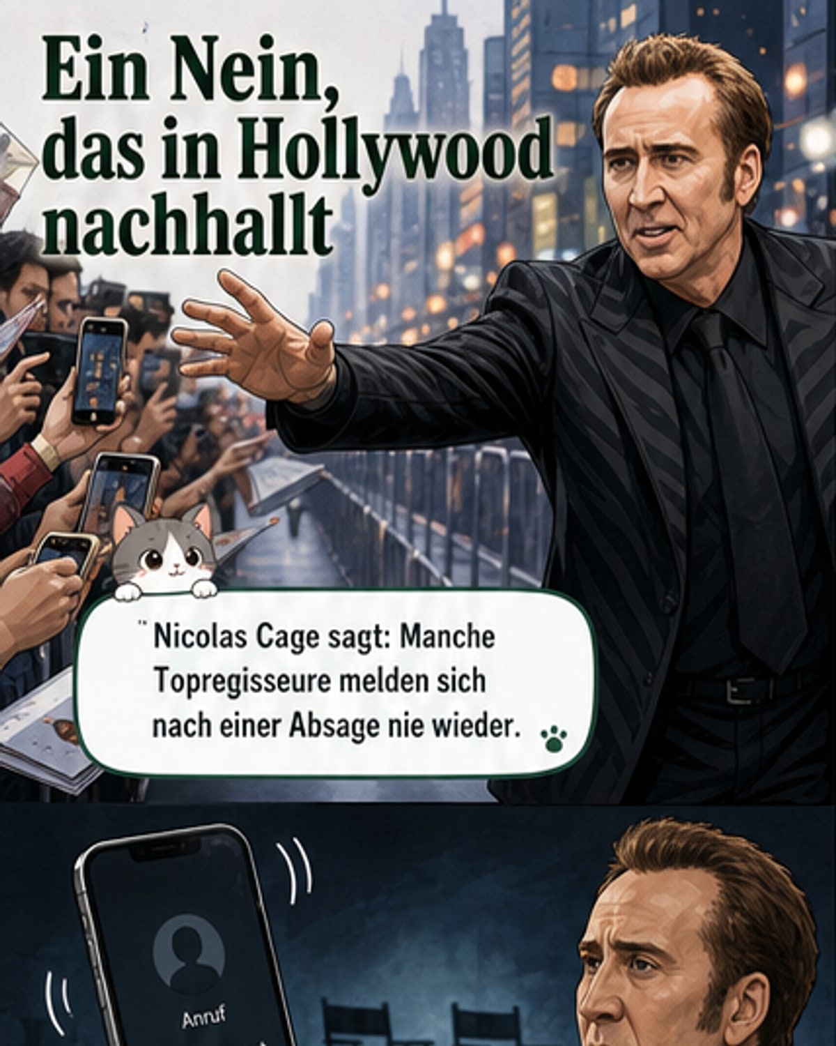 Cage über Hollywood: Kein Anruf nach Absage