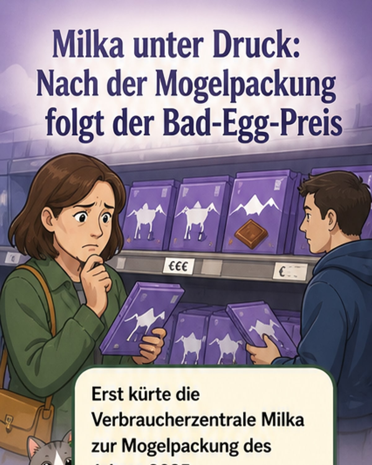 Milka erhält erneut Negativpreis