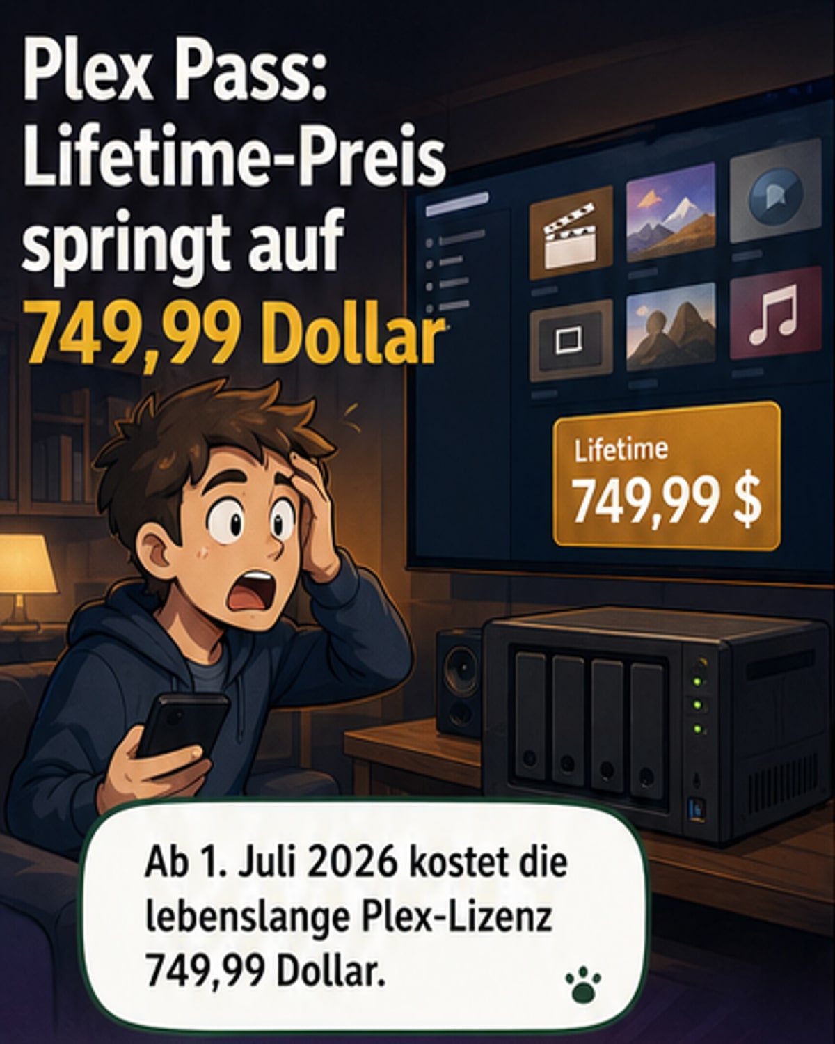 Plex Lifetime-Lizenz wird teurer