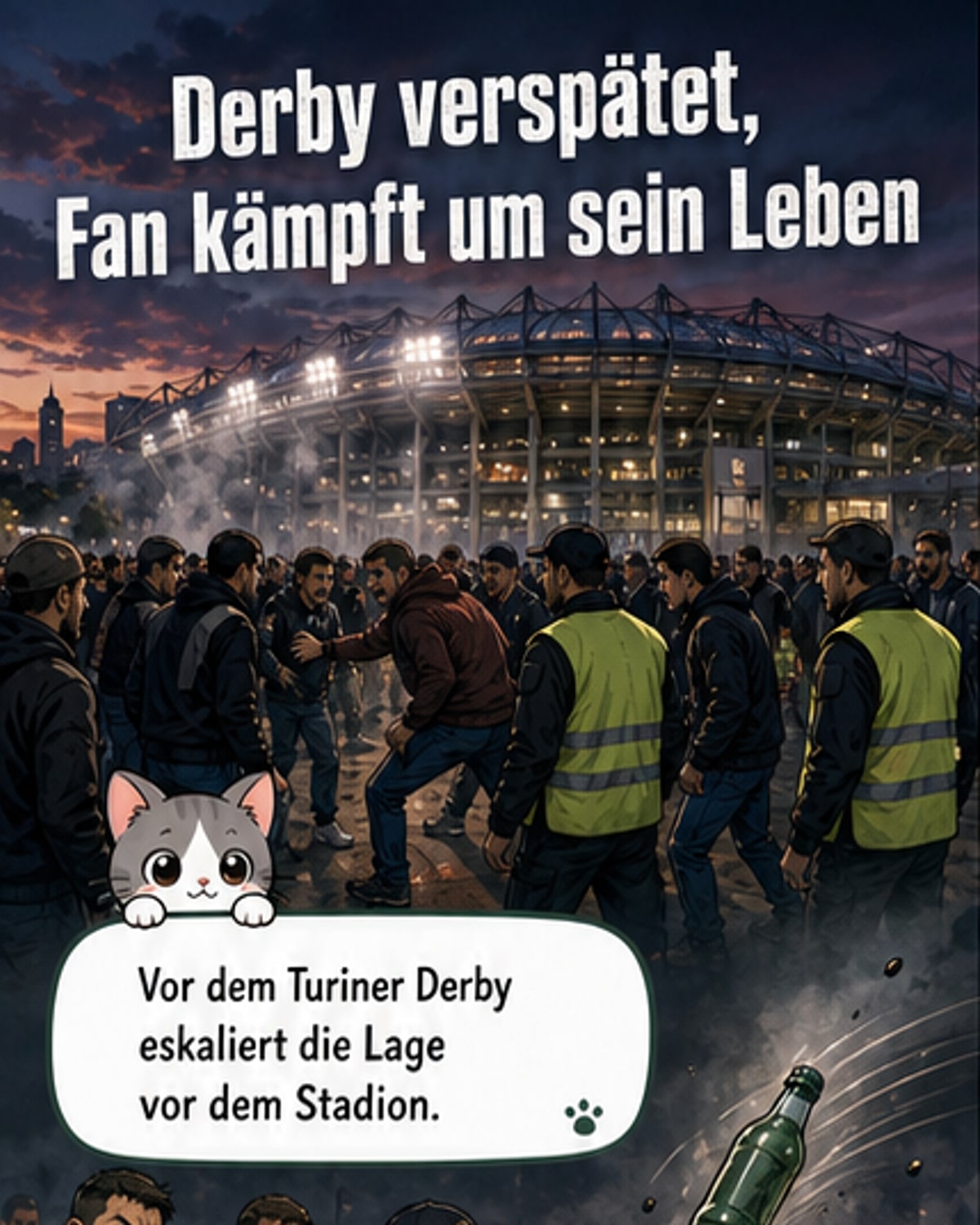 Krawalle vor Turiner Derby