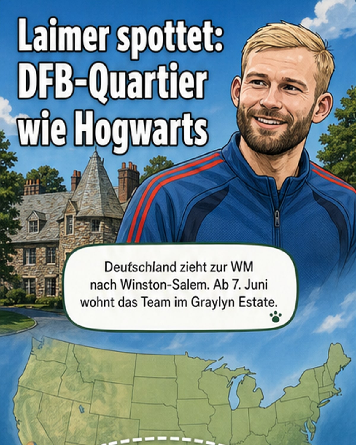 Österreichs Star scherzt über DFB-Quartier