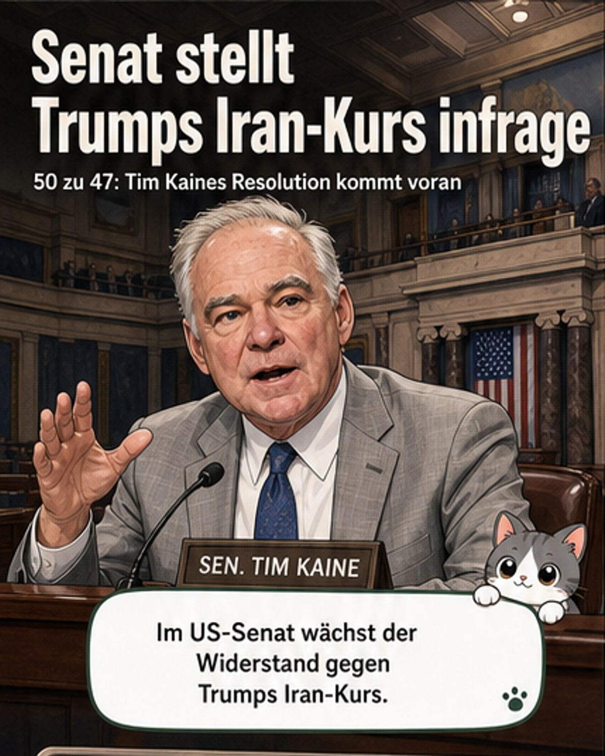 US-Senat greift gegen Trumps Iran-Kurs ein
