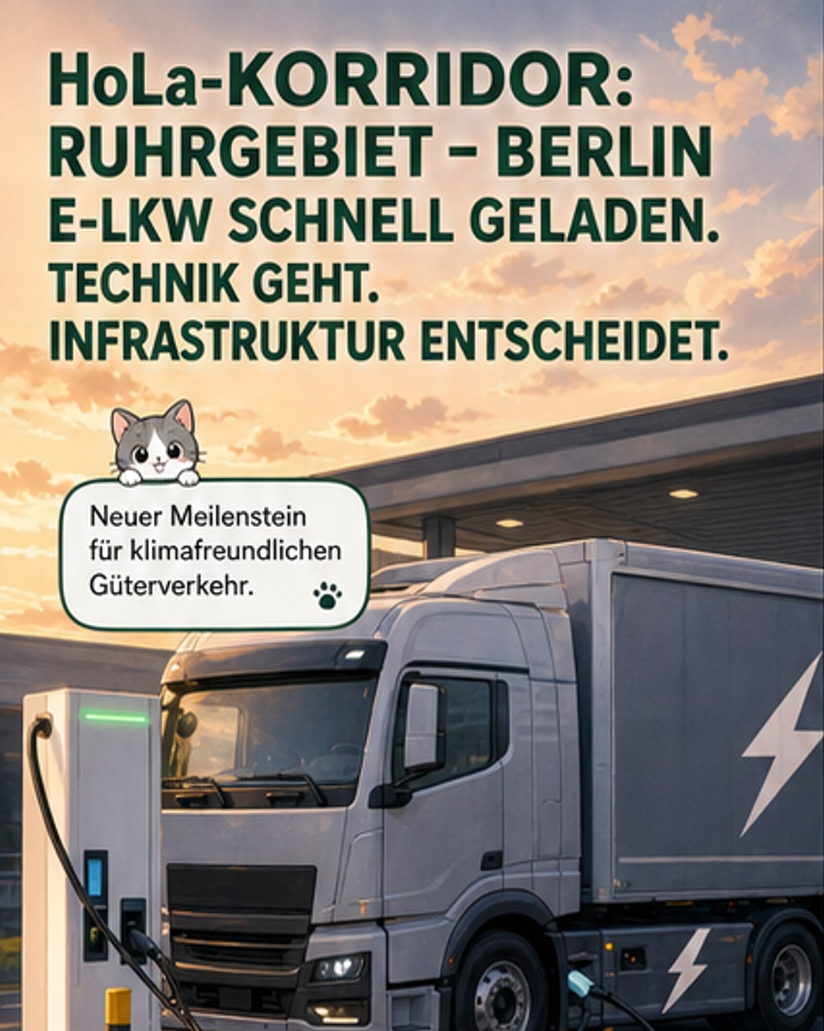 E-Lkw-Korridor zwischen Ruhrgebiet und Berlin geht live