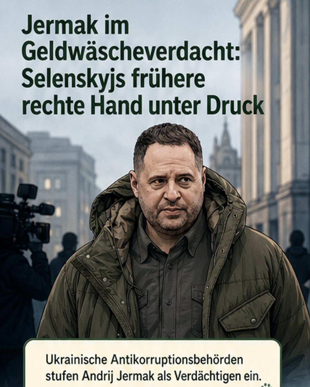 Ex-Stabschef Selenskyjs unter Geldwäsche-Verdacht