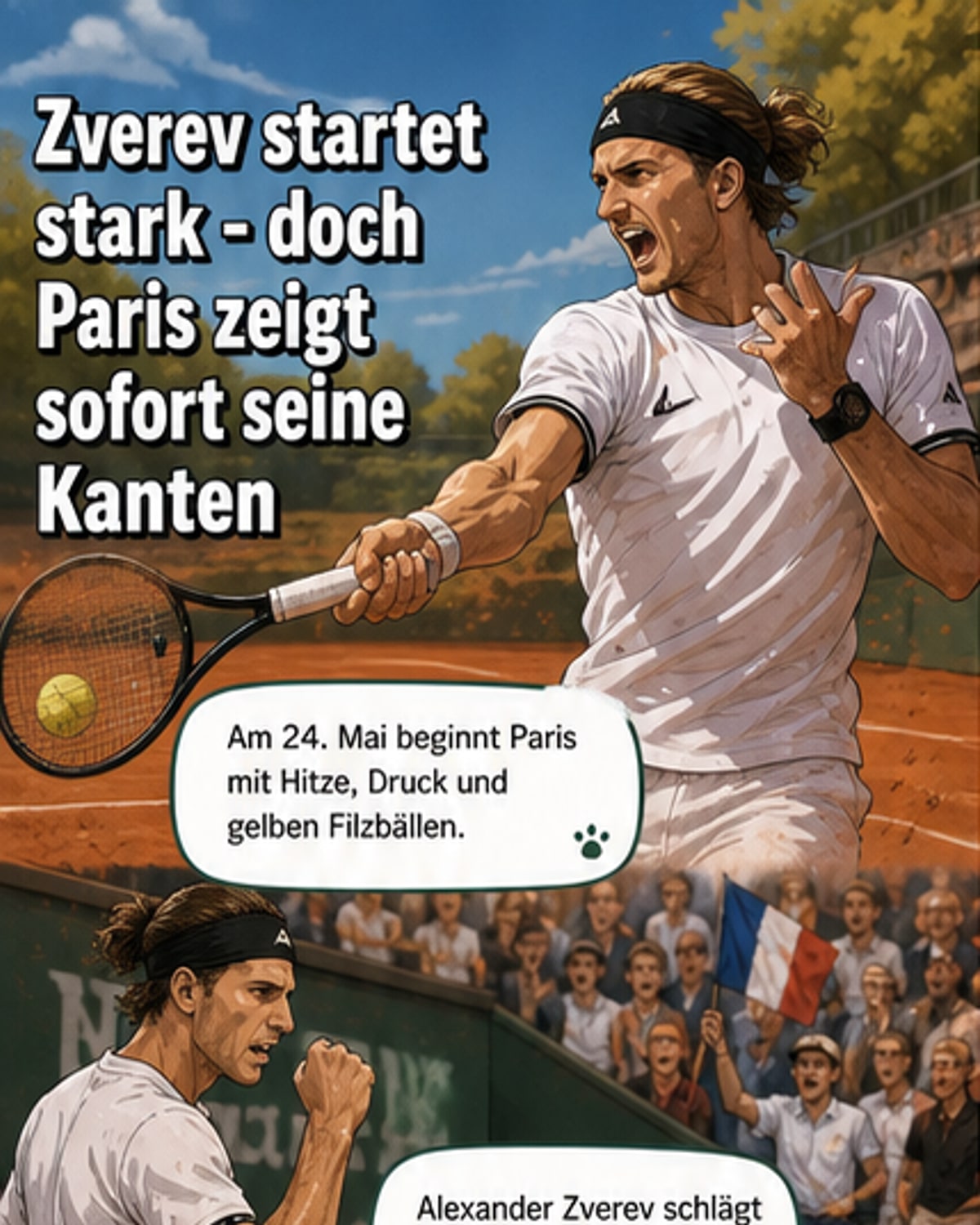 Zverev startet souverän in Paris