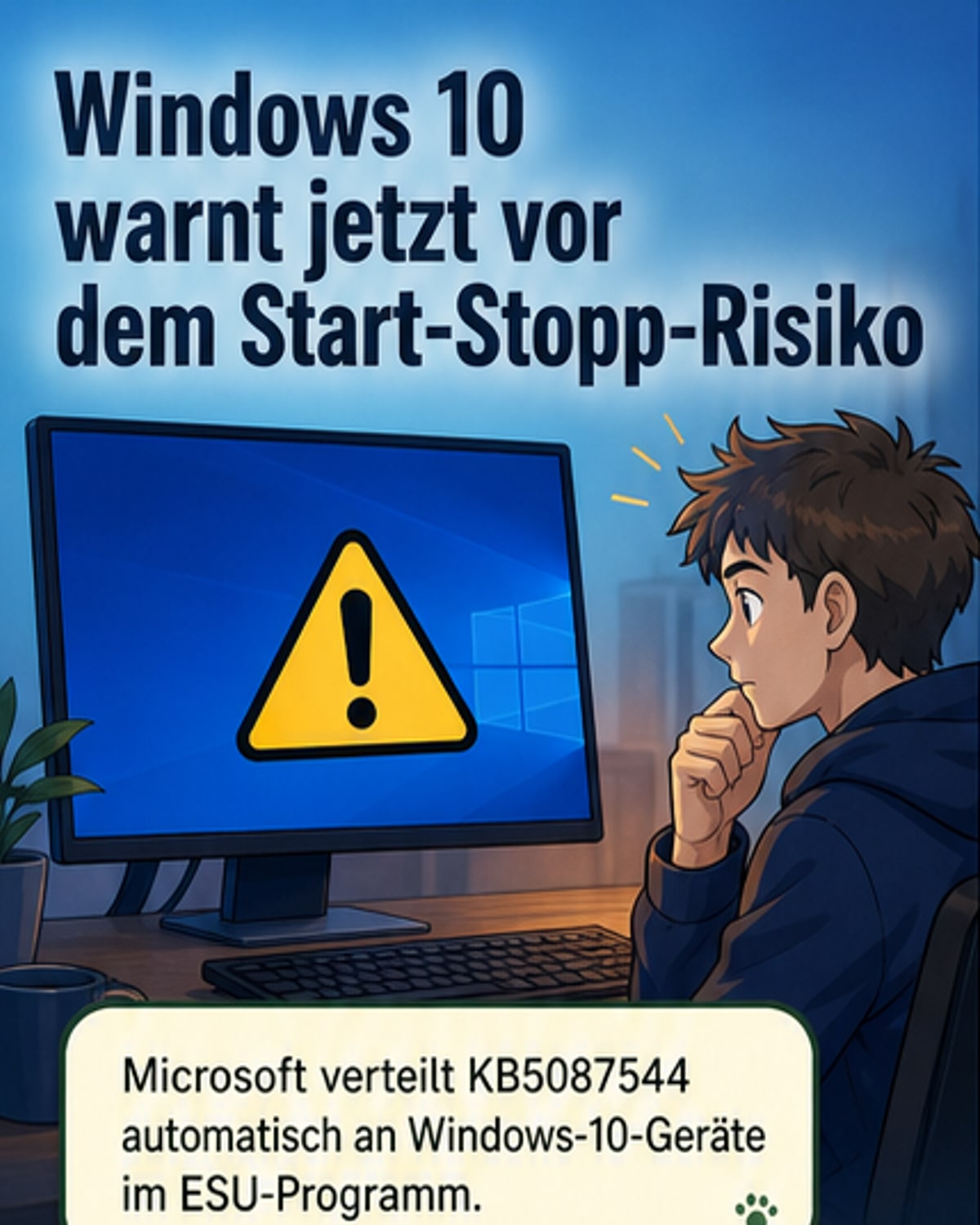 Windows 10 warnt vor Boot-Ausfall