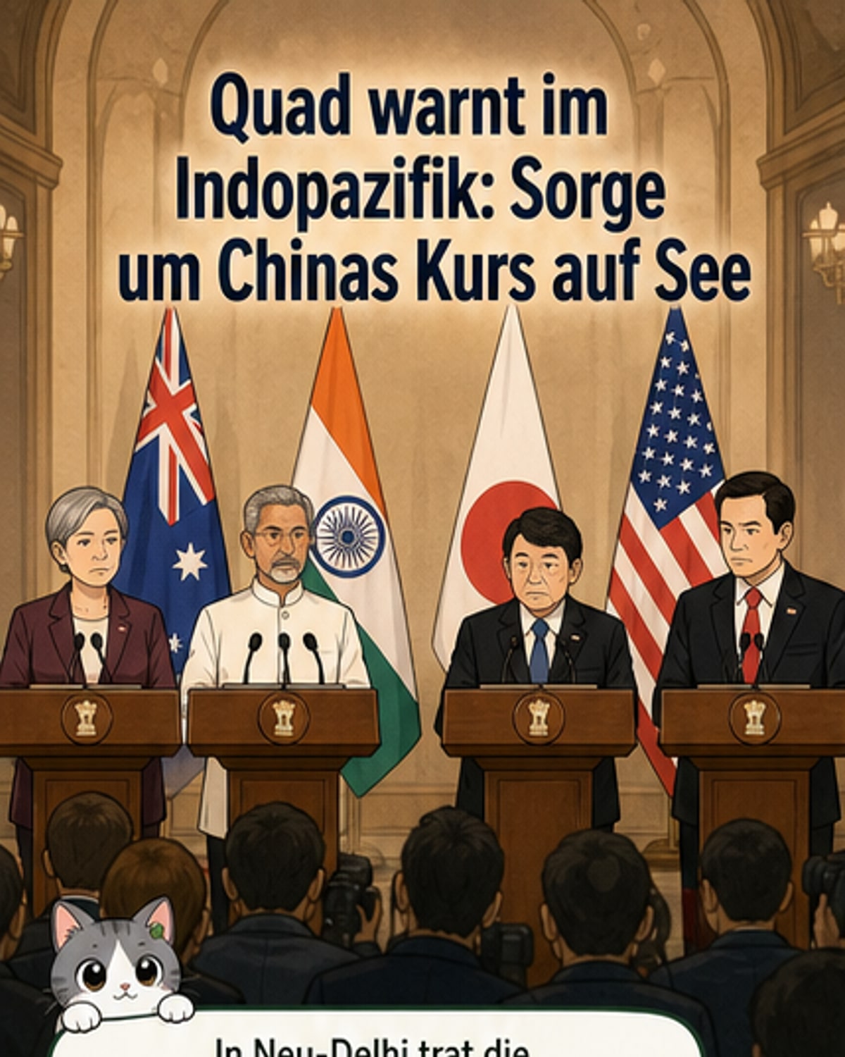 Quad warnt vor Chinas Macht in Asien