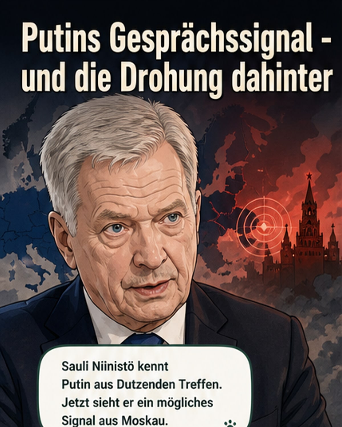 Niinistö sieht Putin zu Verhandlungen bereit