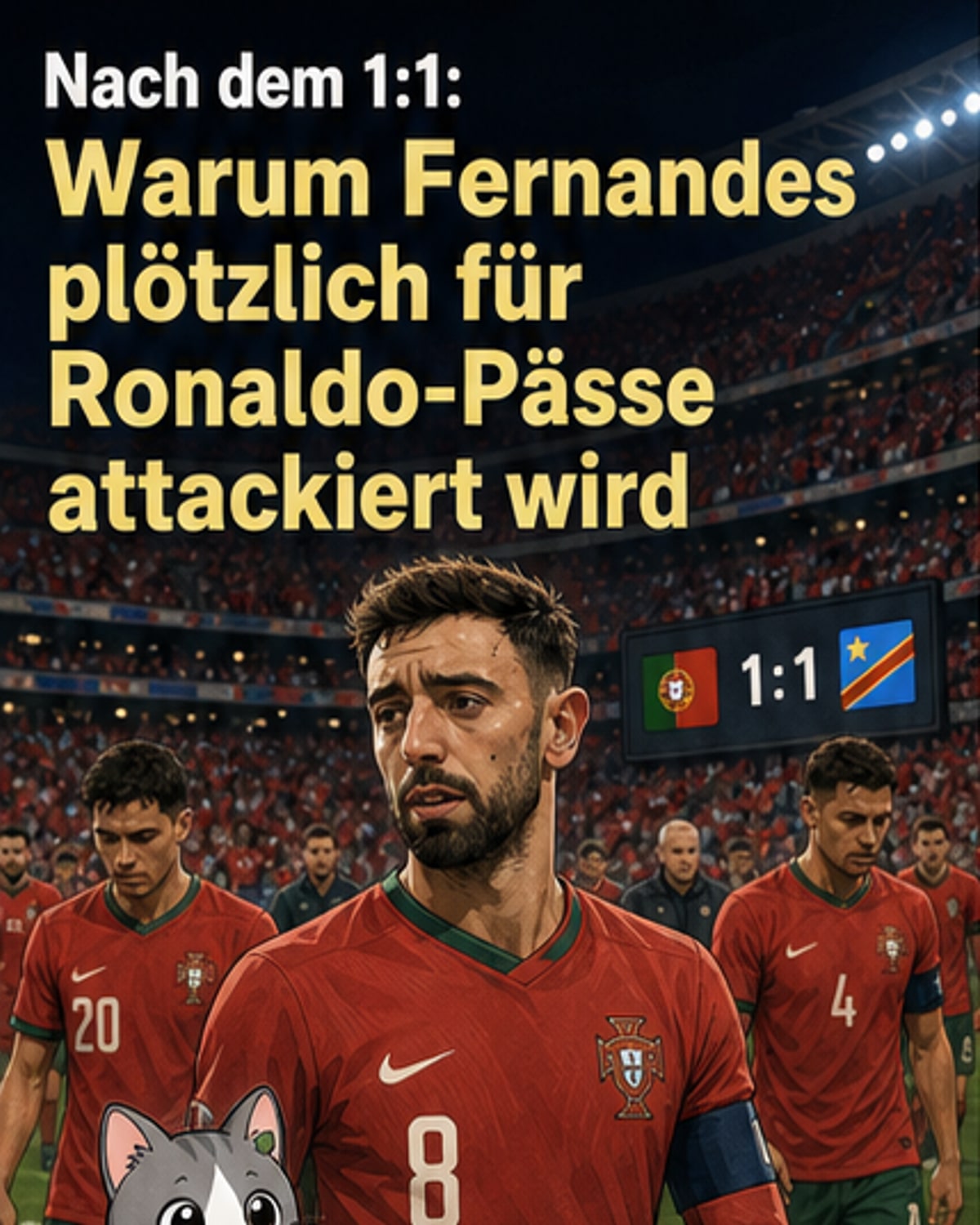 Fernandes unter Fanskritik – spielte Ronaldo nicht an