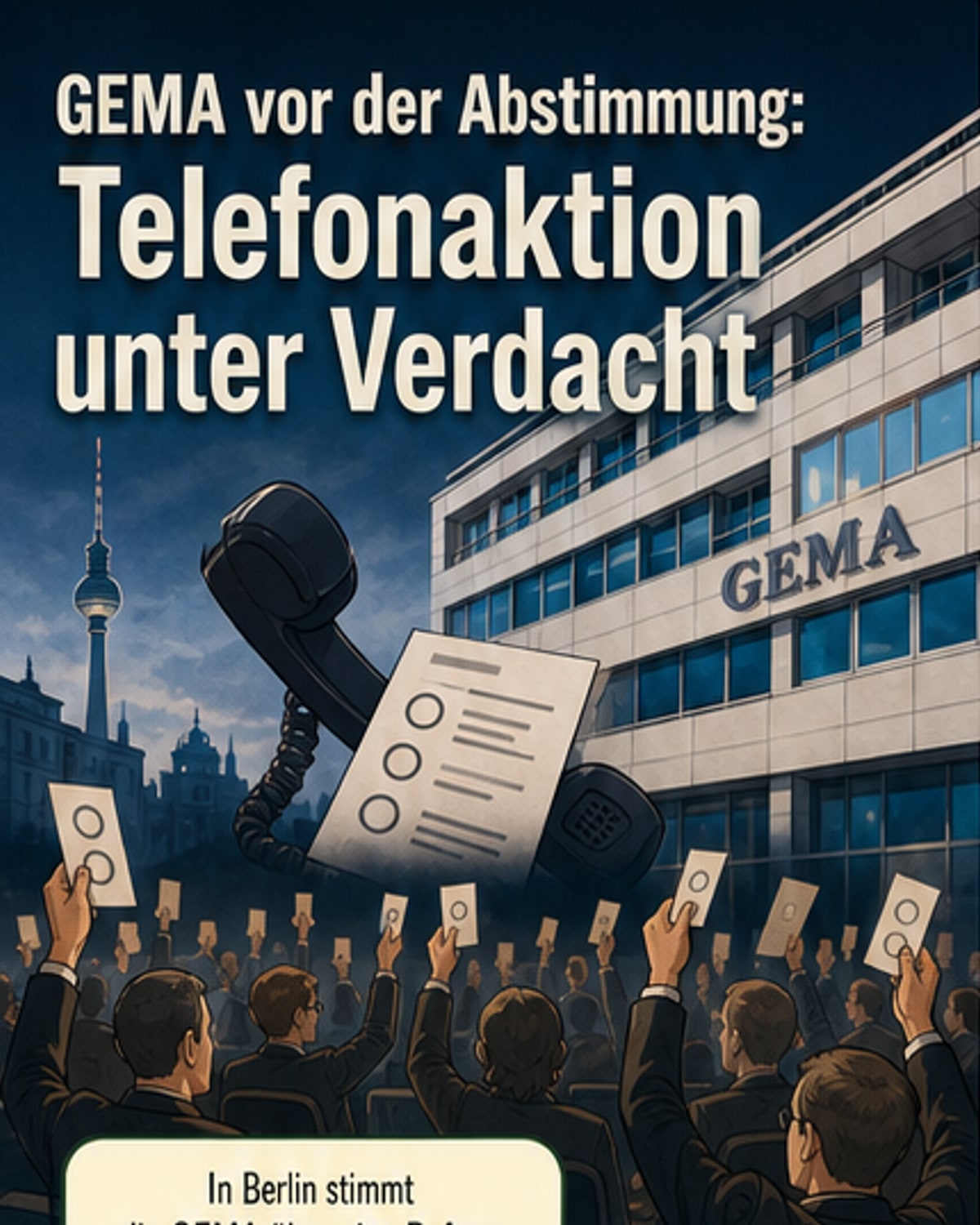 GEMA in der Kritik: Vorwürfe vor Abstimmung