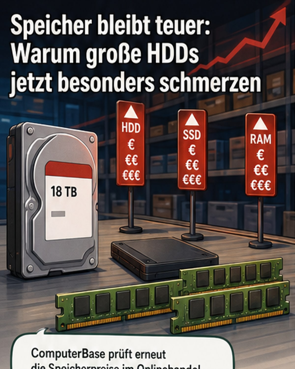 HDDs und SSDs verteuern sich weiter