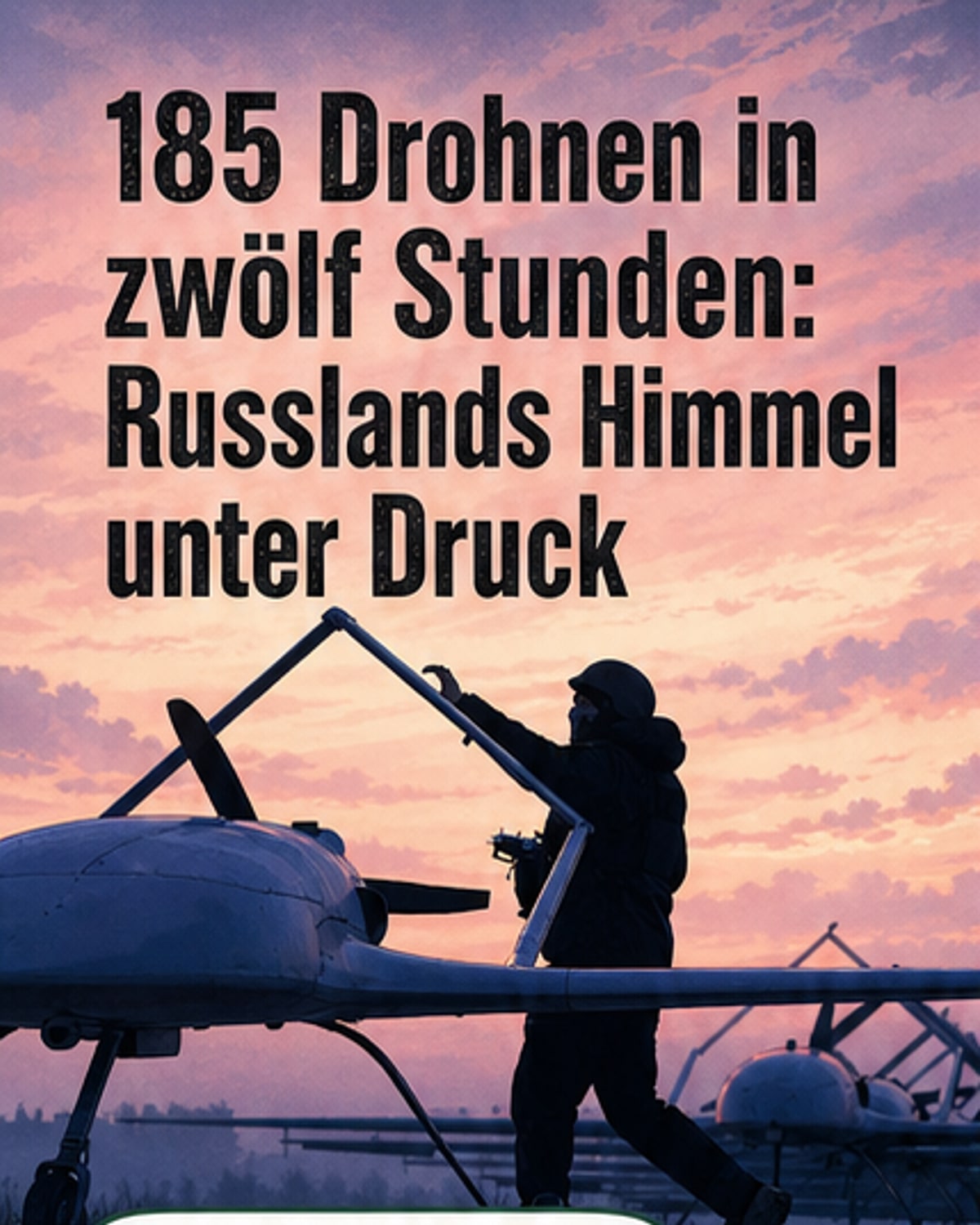 185 Drohnen in 12 Stunden abgeschossen
