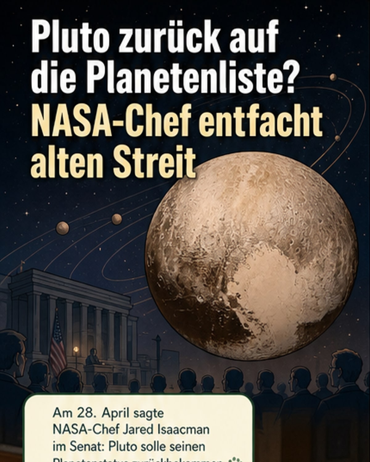 Pluto: Wieder ein Planet?