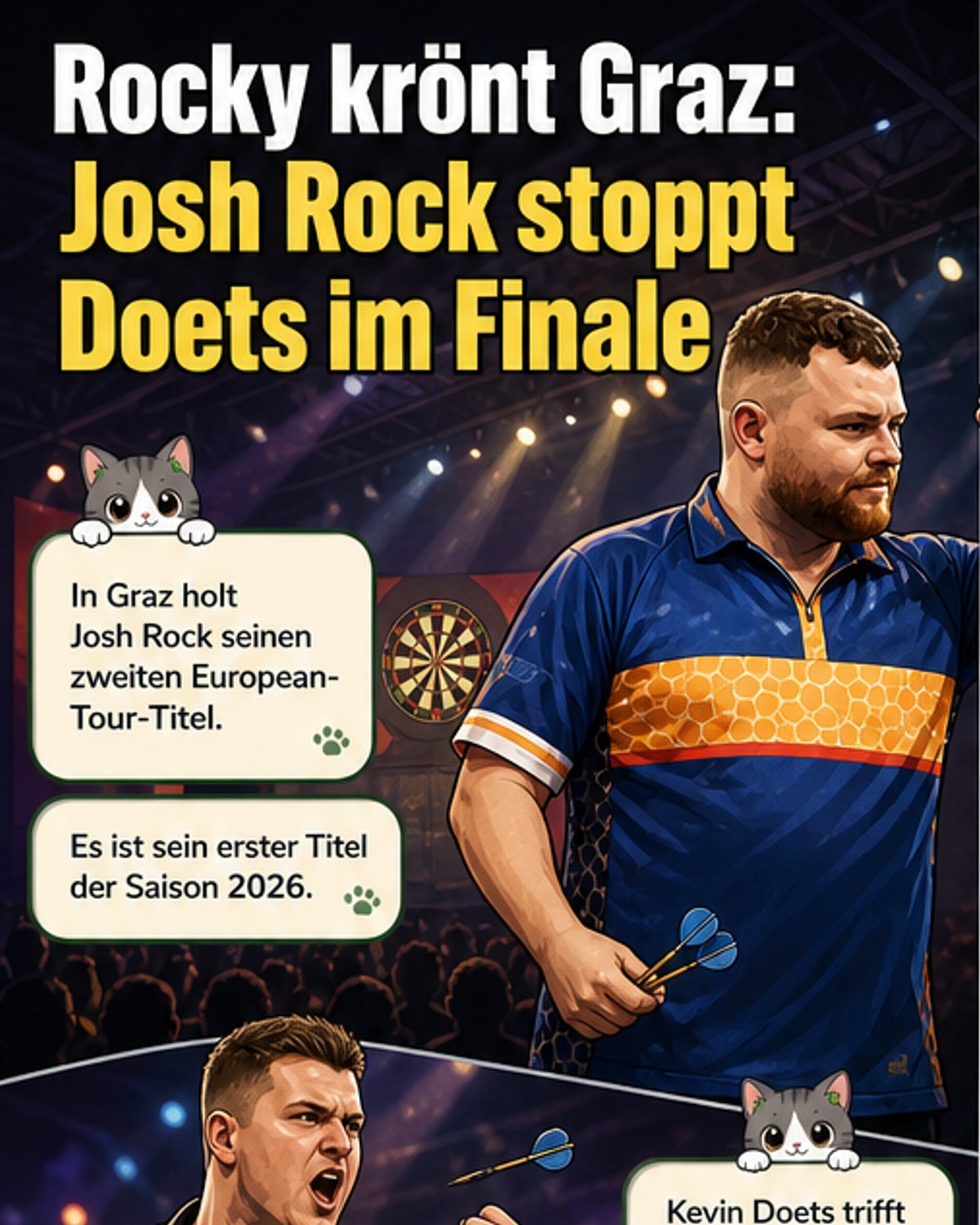 Josh Rock gewinnt Austrian Darts Open