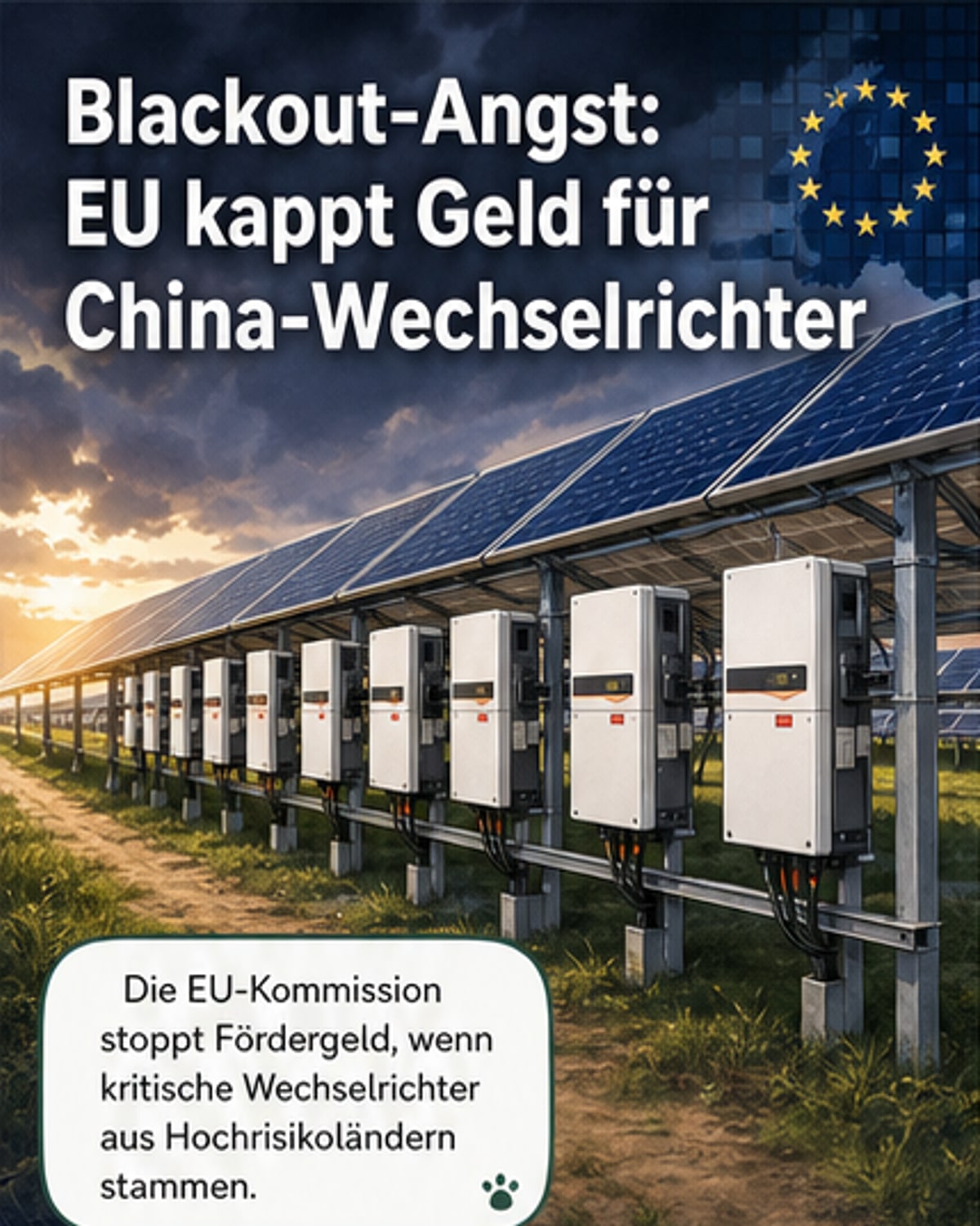 EU verbietet chinesische Solar-Wechselrichter