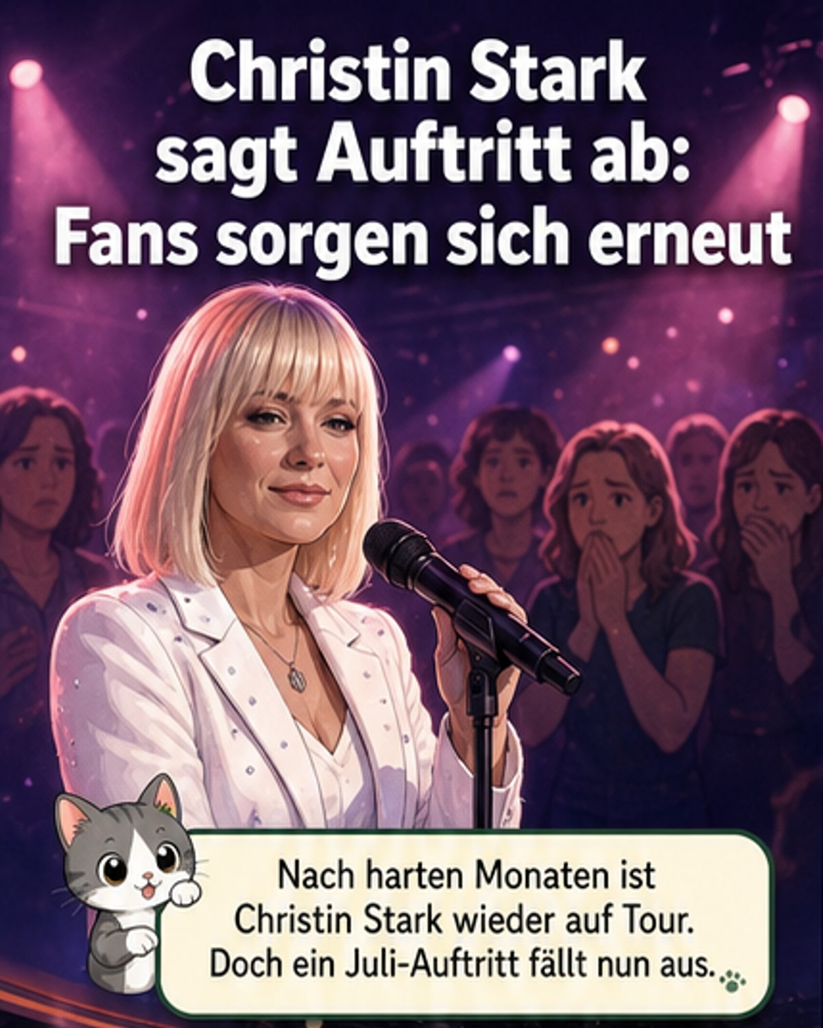 Christin Stark sagt Auftritt ab