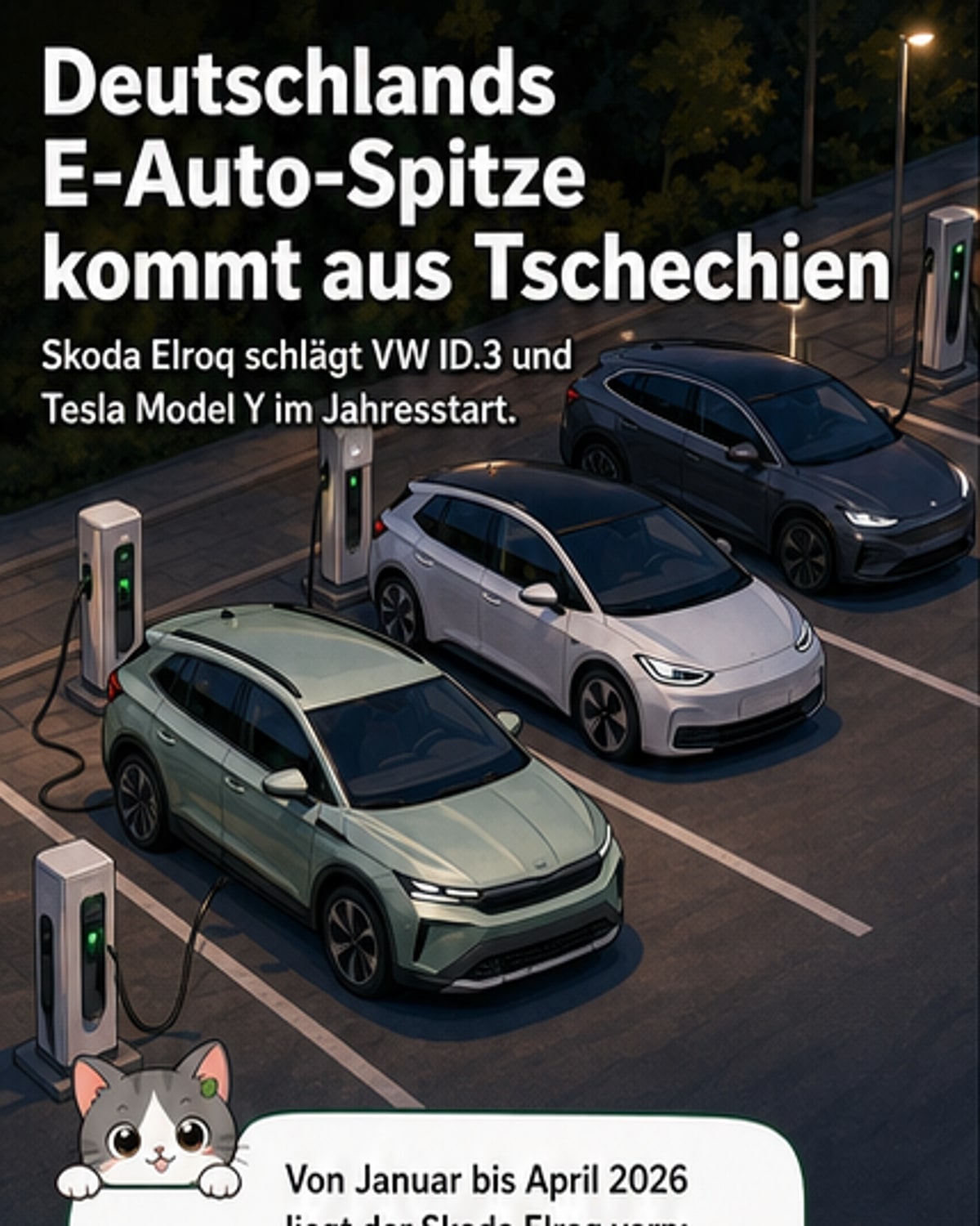 Deutschlands Lieblings-E-Auto kommt aus Tschechien