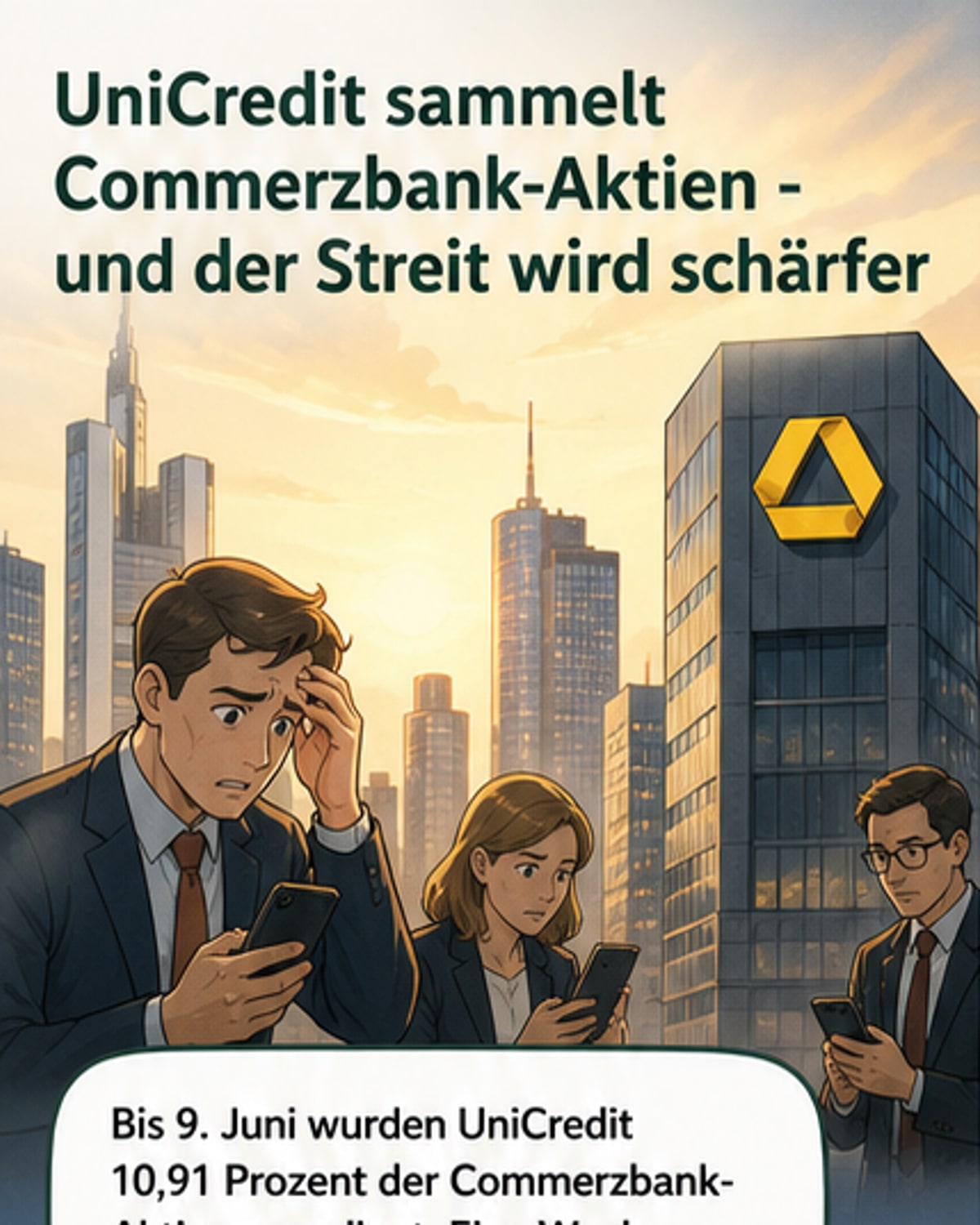 UniCredit sammelt mehr Commerzbank-Aktien