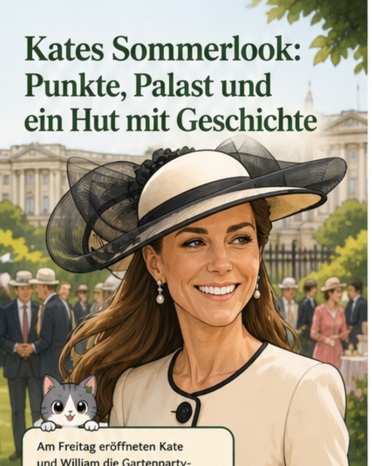 Kate Middleton im Vintage-Look