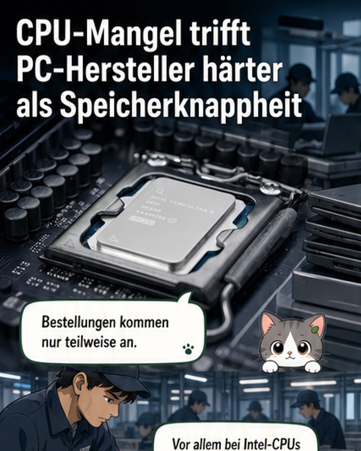 CPU-Knappheit trifft PC-Branche