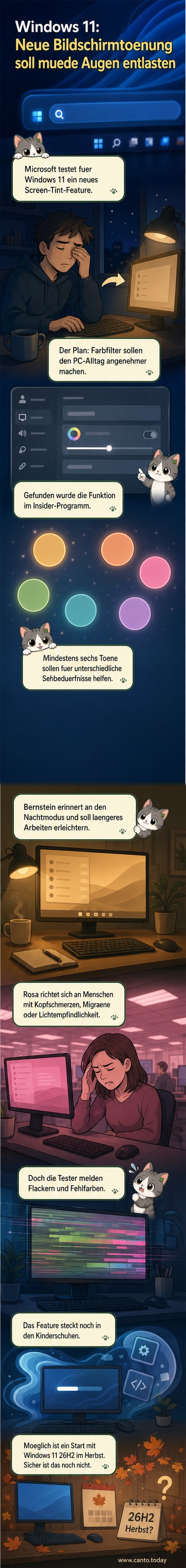 Ein abstrakter Bildschirm mit sanftem rosafarbenen und bernsteinfarbenem Farbfilter, der über eine typische Windows-Oberfläche gelegt ist.