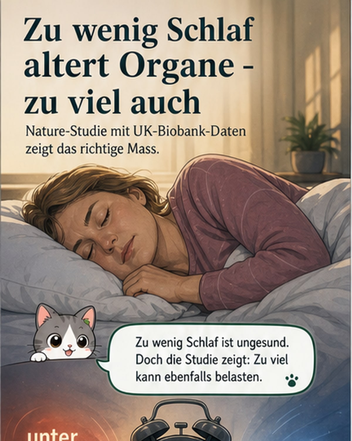 Wie Schlaf das biologische Alter beeinflusst