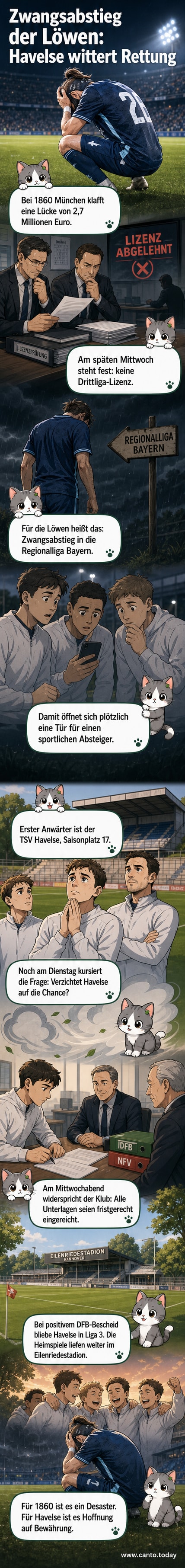 Fußballspieler des TSV Havelse im Training, im Hintergrund das Eilenriedestadion in Hannover