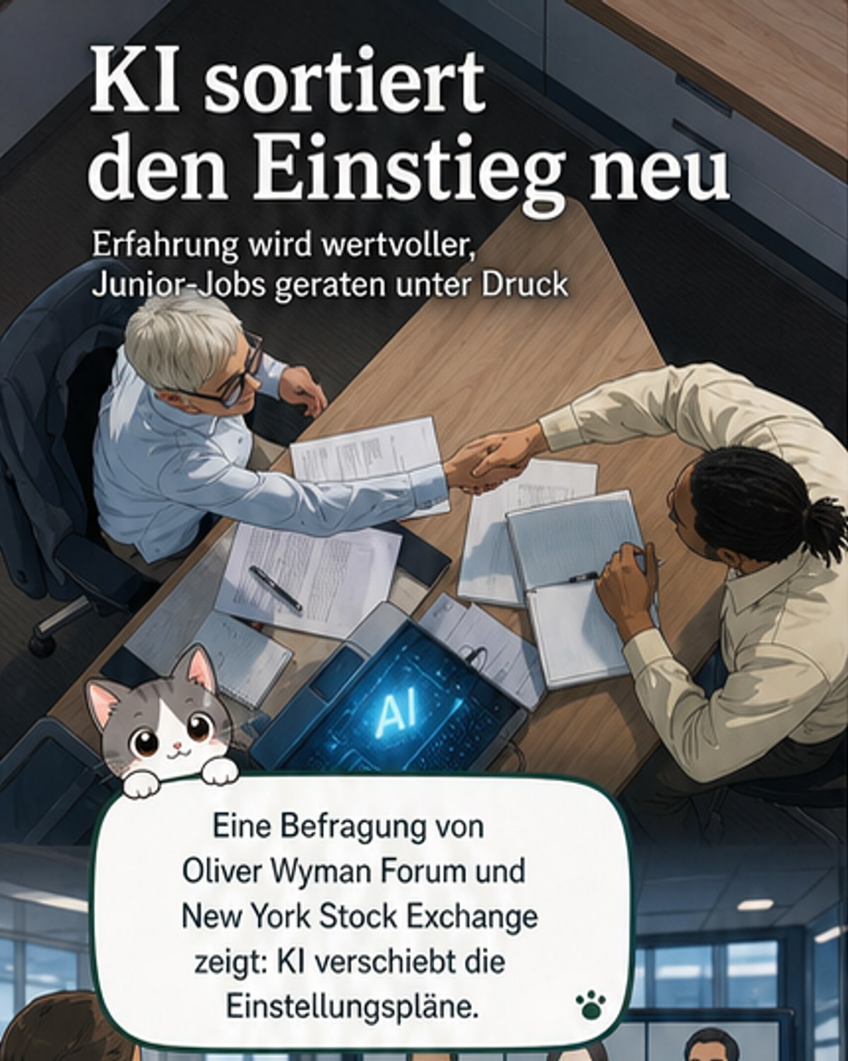 KI verdrängt Berufseinsteiger