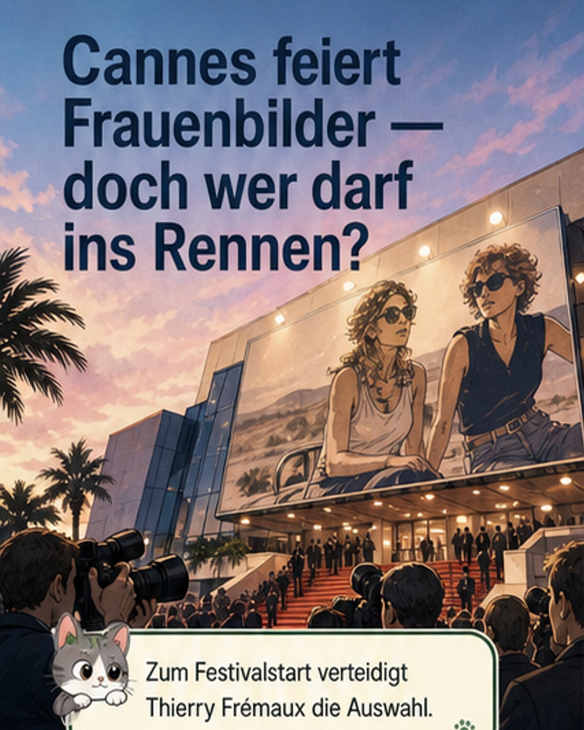 Cannes-Chef weist Kritik an mangelnder Frauenquote zurück