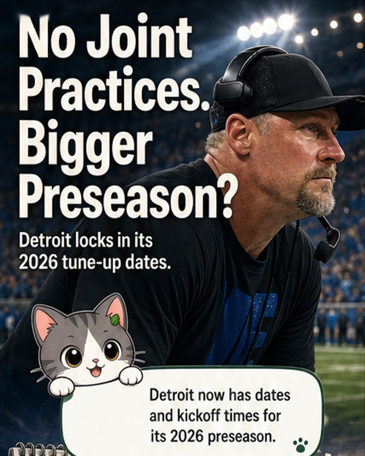 Lions Set 2026 Preseason Dates