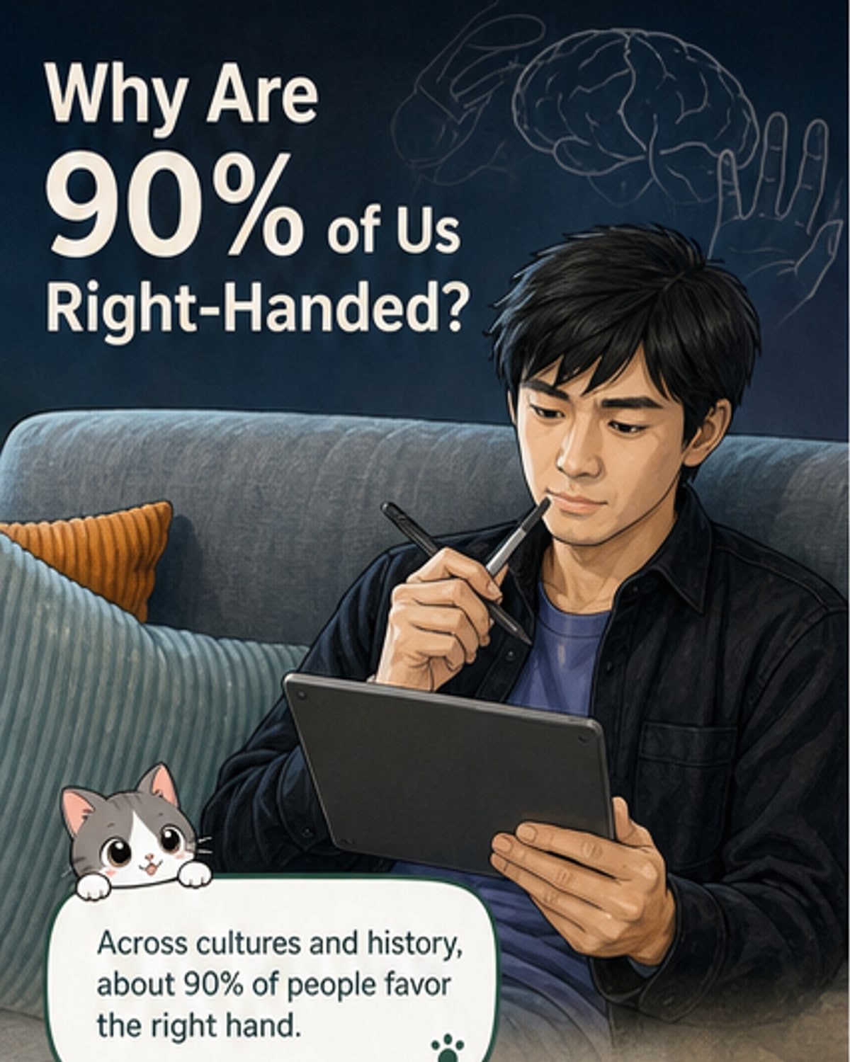 Why 90% of people are right-handed