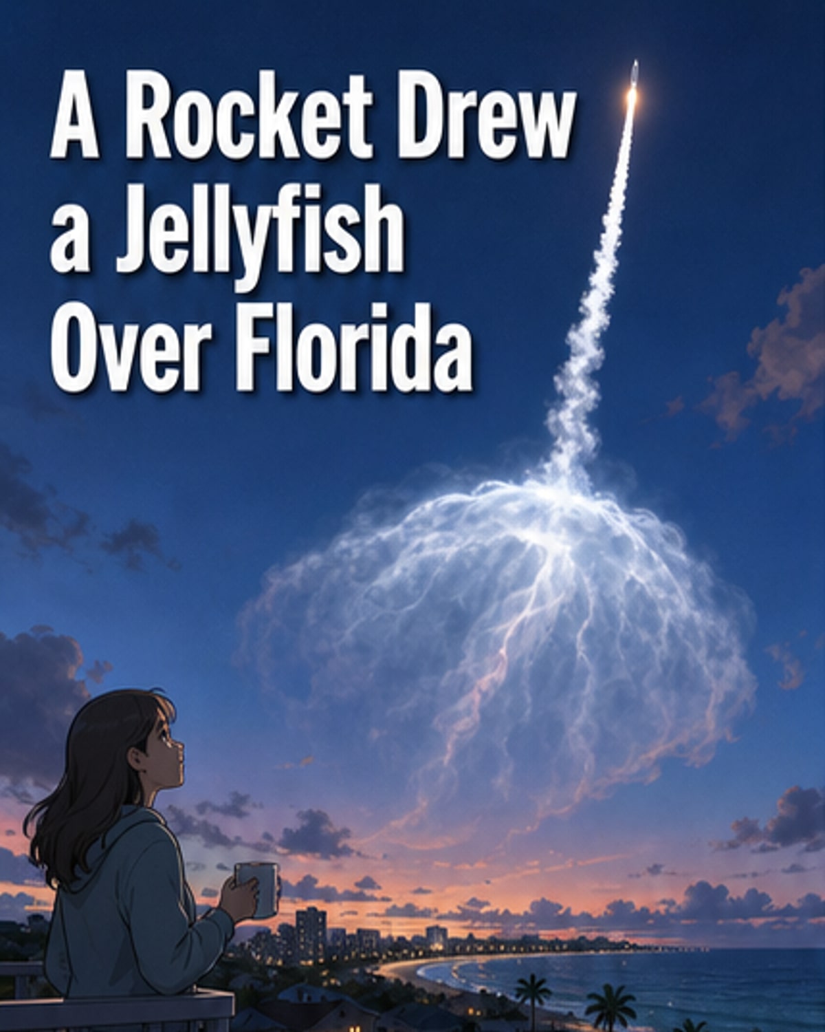 SpaceX Launch Creates 'Jellyfish' Sky