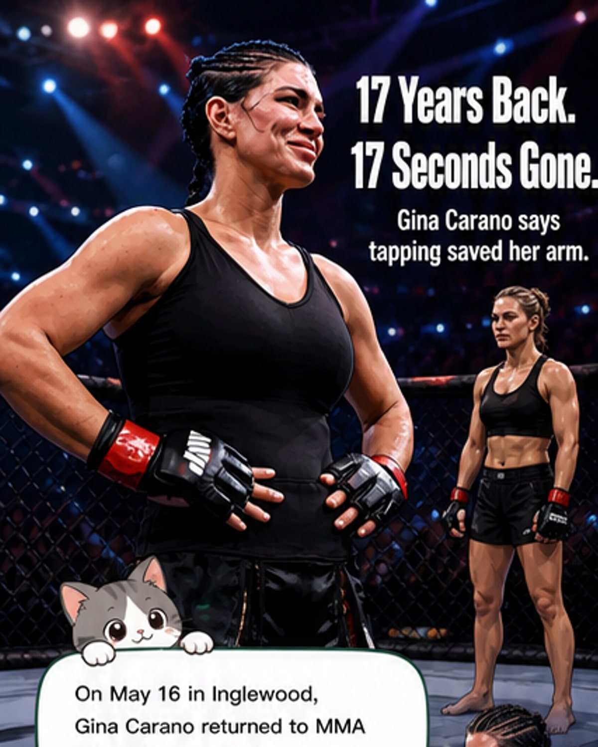Carano’s 17-Second Comeback Fight
